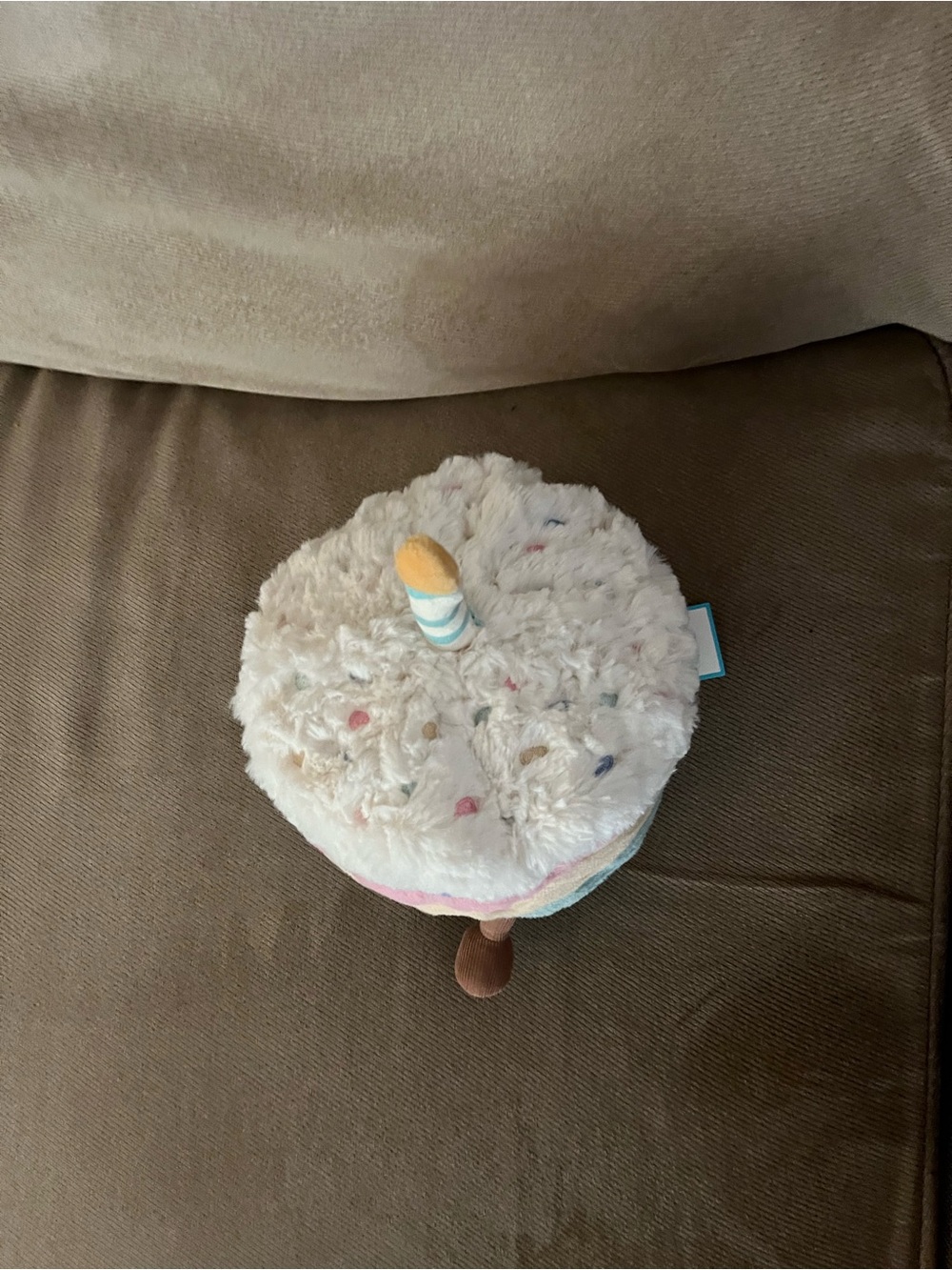 Jellycat Amuseables Rainbow Birthday Cake Plush Stuffed Animal Stripe Candle med - Picture 3 of 10